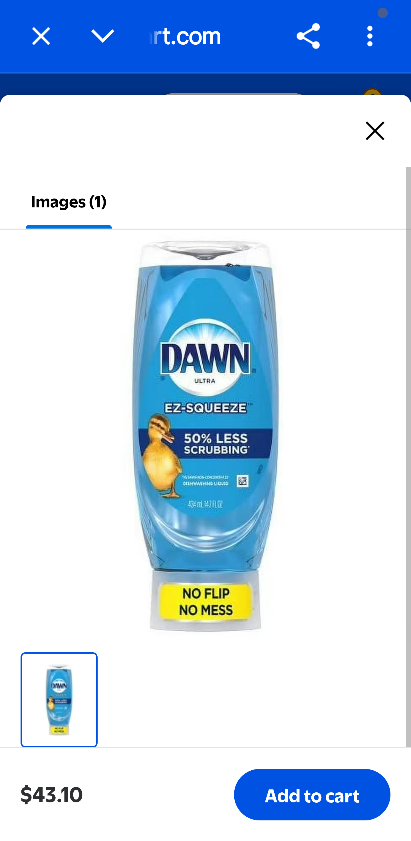 ( 8 Bottles) Dawn Ez- Squeeze Ultra Liquid Dish Soap Original 14.7 fl oz