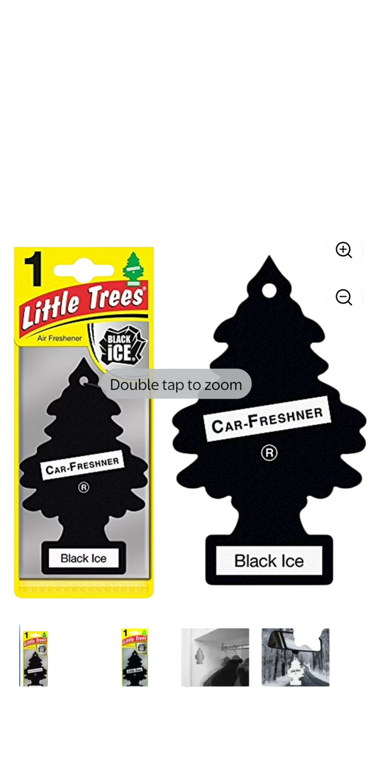 Magic Tree Little Trees Car Home Air Freshener Freshner Smell Fragrance Aroma Scent - BLACK ICE (24 Pack)