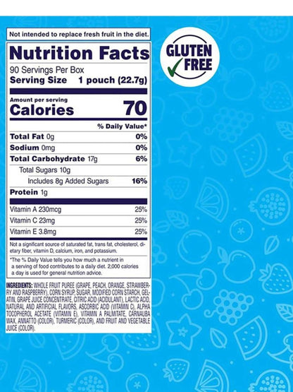 Welch's Mixed Fruit Snacks 90 Pouches