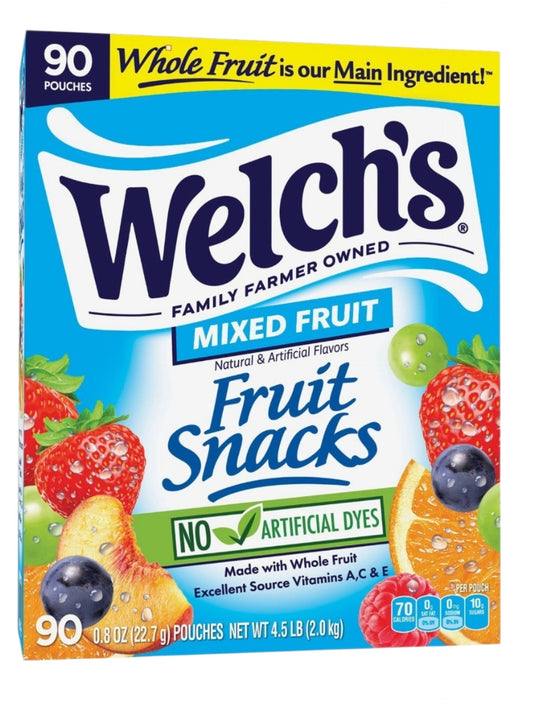 Welch's Fruit Snacks 90 Pouches