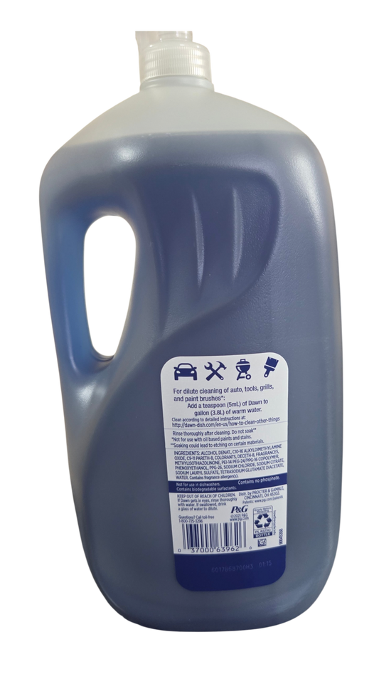 Dawn Platinum Dishwashing Liquid 90 oz Fresh Rain Scent Removes 99% Grease Refill Size