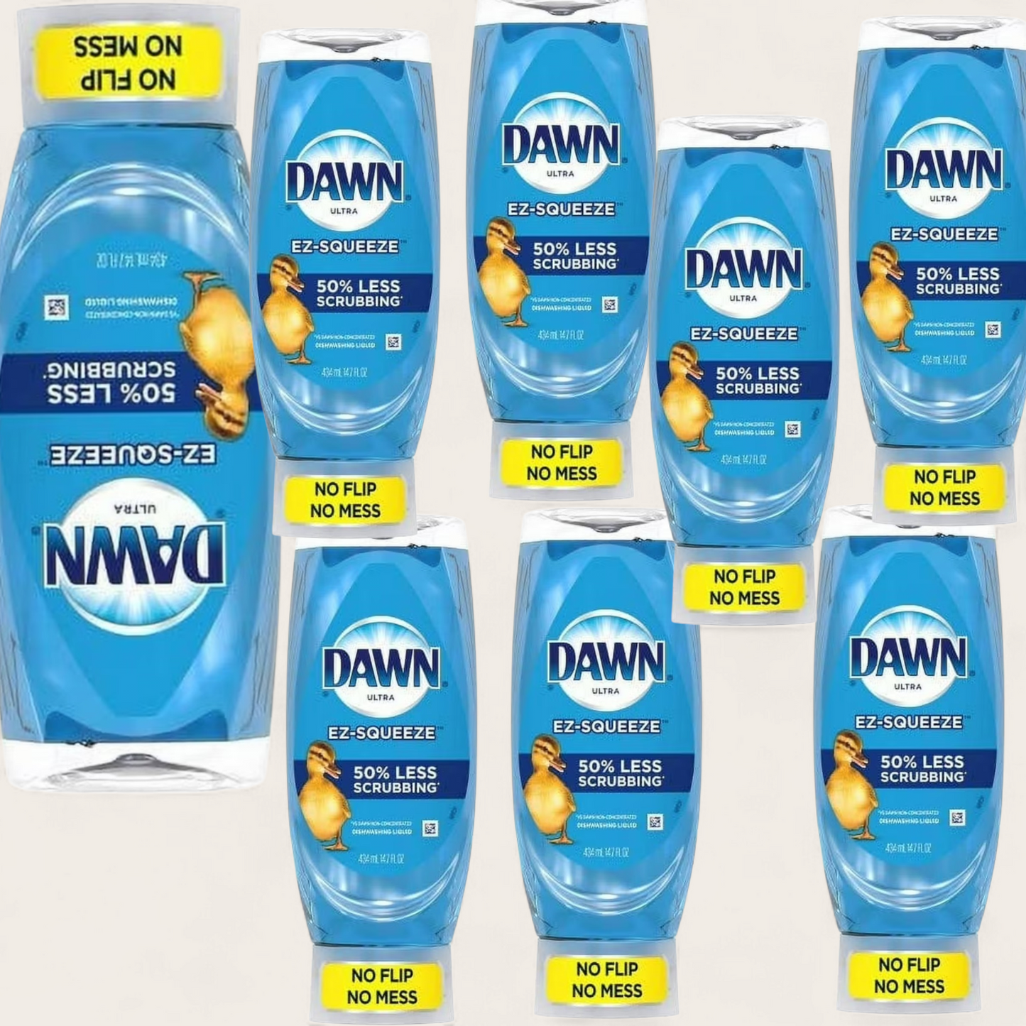 ( 8 Bottles) Dawn Ez- Squeeze Ultra Liquid Dish Soap Original 14.7 fl oz